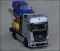 Preview: 1:18 MB Actros Autotransporter + Lichtfunktion + Glas Wandvitrine